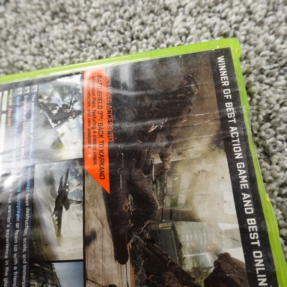 Battlefield‎ 3 Limited Edition XBox 360 Game Disc Case War Shooter Army Military